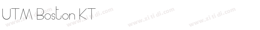 UTM Boston KT字体转换
